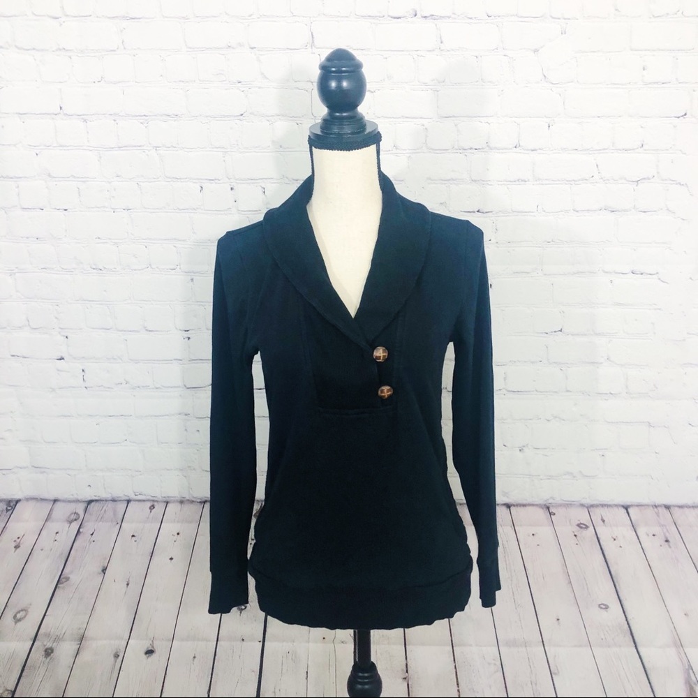 Banana Republic Black Sweatshirt Size S